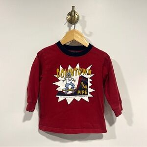 Retro Skateboard Graphic Long Sleeve Tee